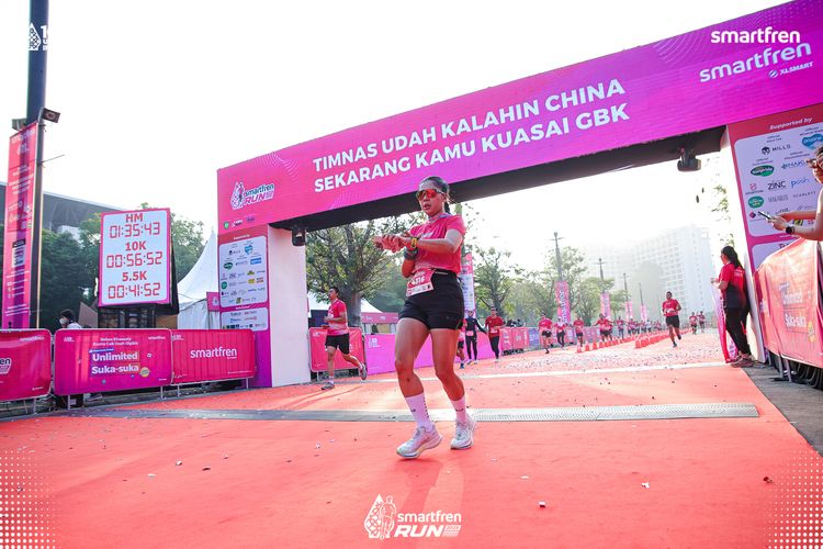 Race photo from Smartfren Run 2025 
