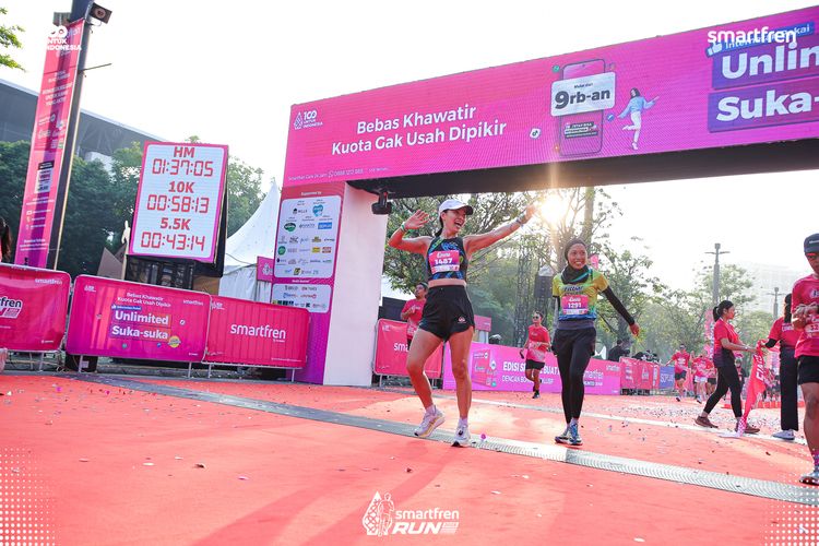 Race photo from Smartfren Run 2025 