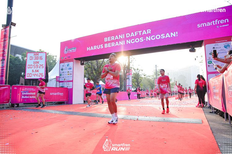 Race photo from Smartfren Run 2025 