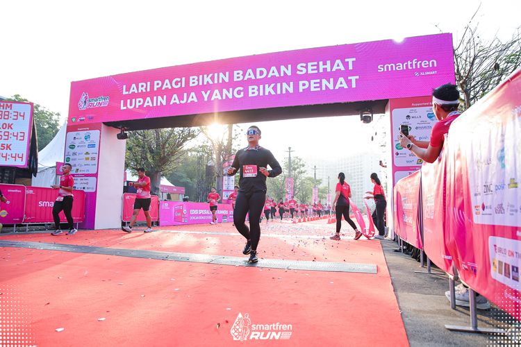 Race photo from Smartfren Run 2025 