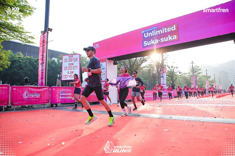 Race photo from Smartfren Run 2025 