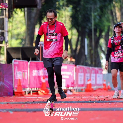 Race photo from SMARTFREN RUN 2026