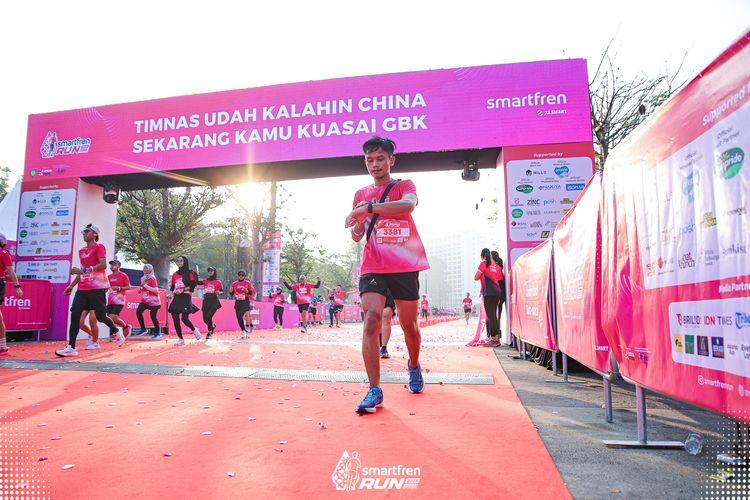 Race photo from Smartfren Run 2025 