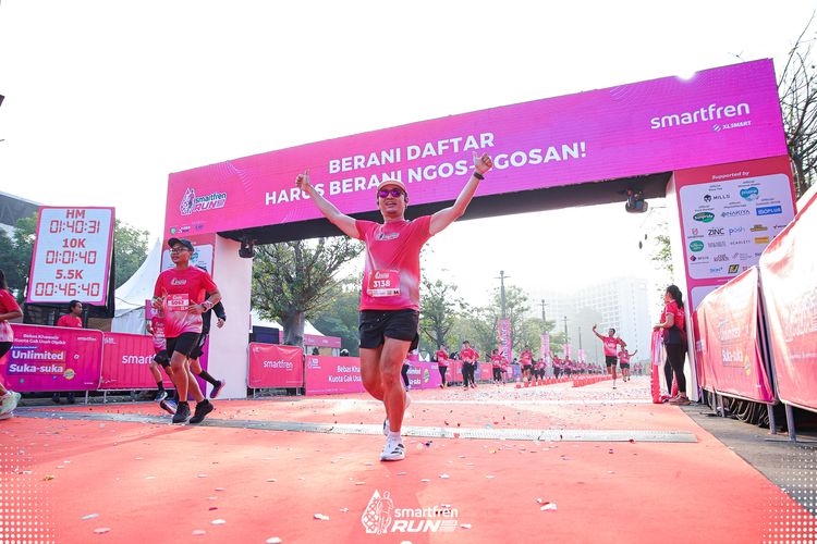 Race photo from Smartfren Run 2025 