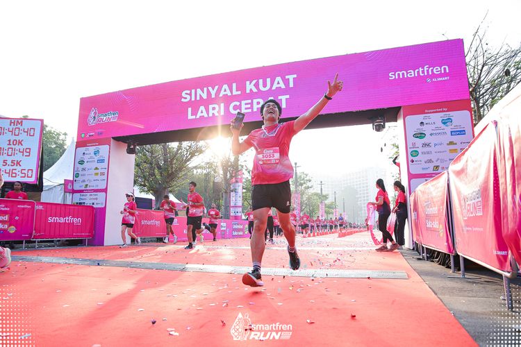 Race photo from Smartfren Run 2025 