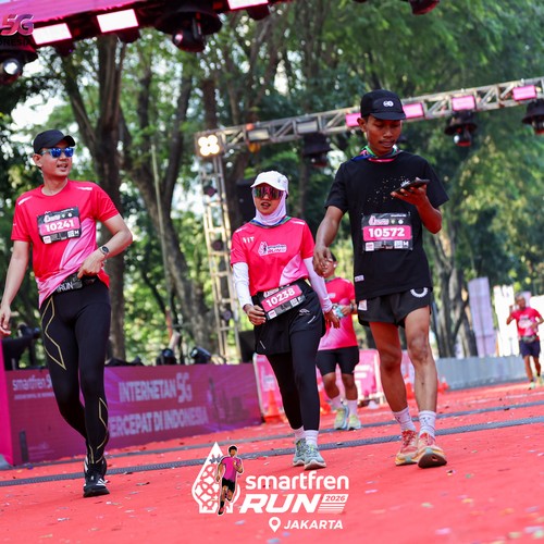Race photo from SMARTFREN RUN 2026