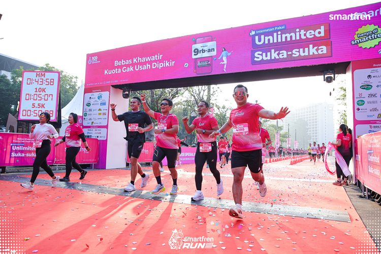 Race photo from Smartfren Run 2025 