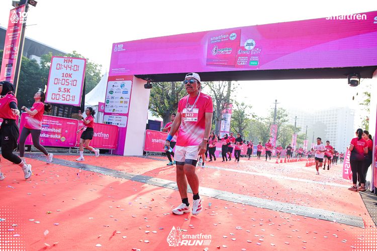Race photo from Smartfren Run 2025 
