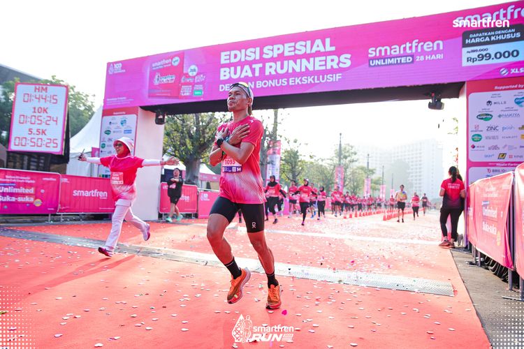 Race photo from Smartfren Run 2025 