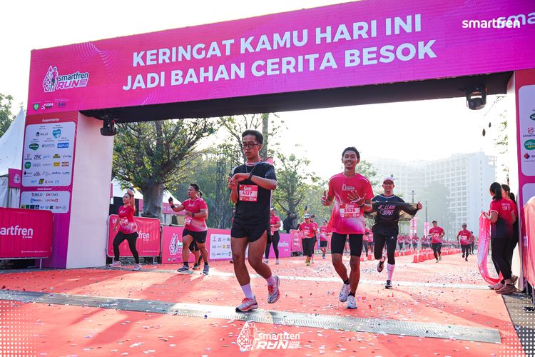 Race photo from Smartfren Run 2025 
