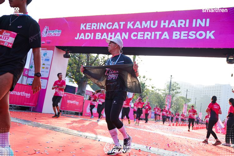 Race photo from Smartfren Run 2025 