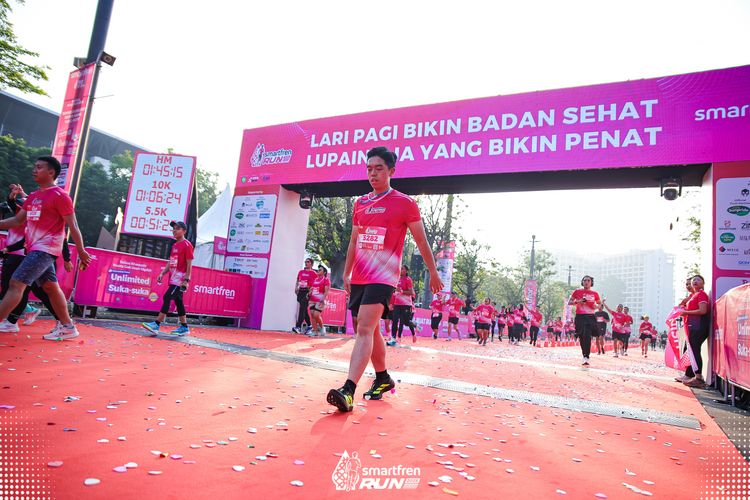 Race photo from Smartfren Run 2025 