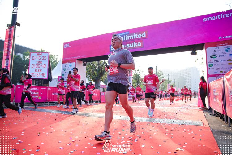 Race photo from Smartfren Run 2025 