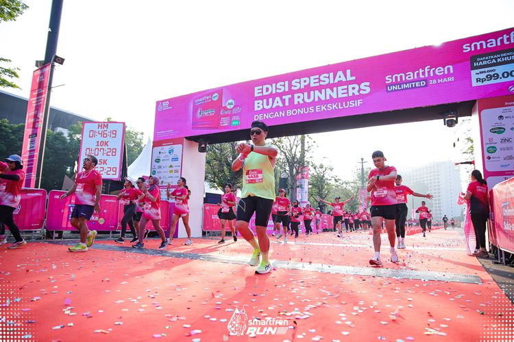 Race photo from Smartfren Run 2025 