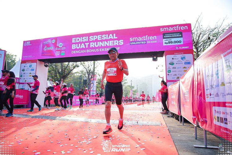 Race photo from Smartfren Run 2025 