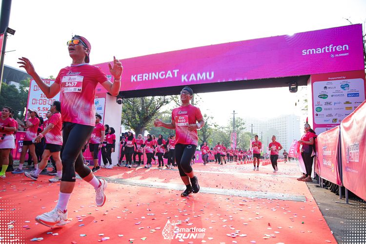 Race photo from Smartfren Run 2025 
