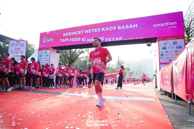 Race photo from Smartfren Run 2025 