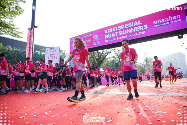 Race photo from Smartfren Run 2025 
