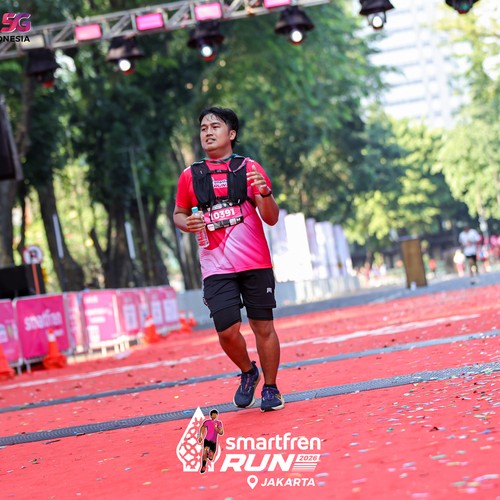 Race photo from SMARTFREN RUN 2026