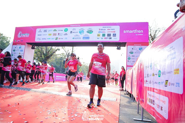 Race photo from Smartfren Run 2025 