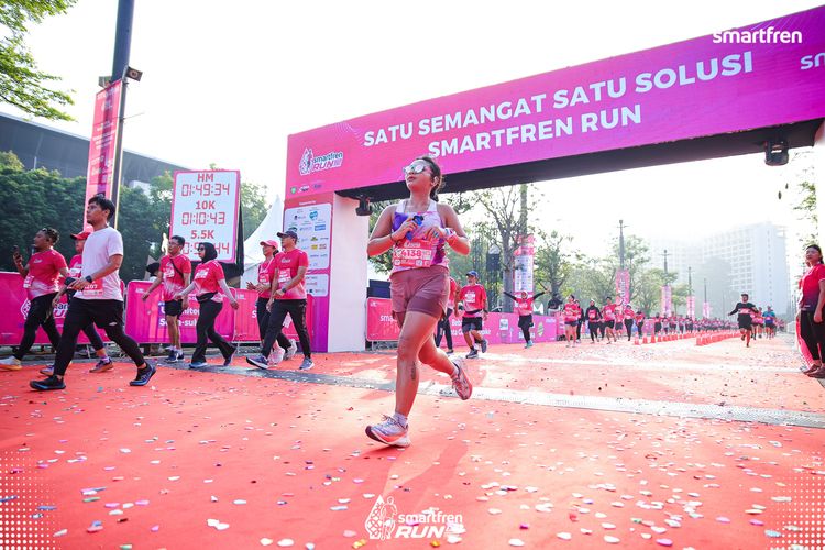 Race photo from Smartfren Run 2025 
