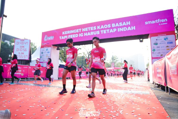 Race photo from Smartfren Run 2025 