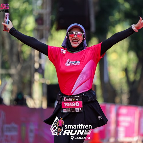 Race photo from SMARTFREN RUN 2026