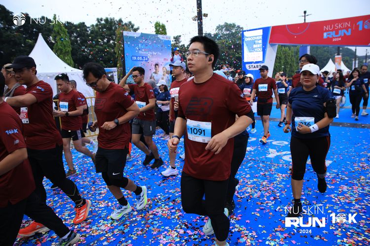 Race photo from Nu Skin Run 10K