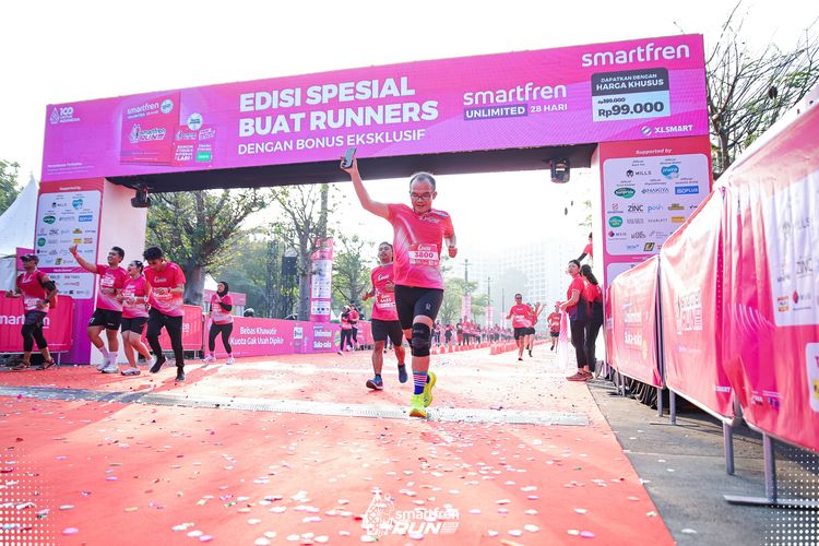 Race photo from Smartfren Run 2025 