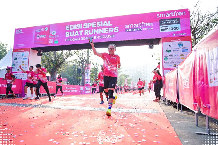 Race photo from Smartfren Run 2025 
