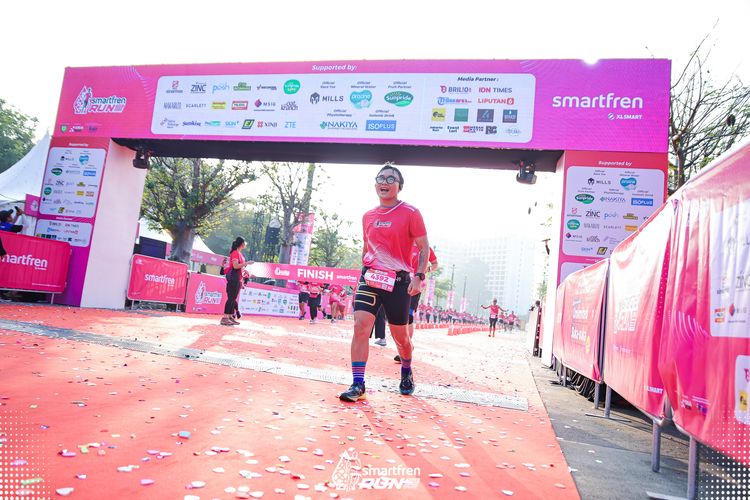Race photo from Smartfren Run 2025 