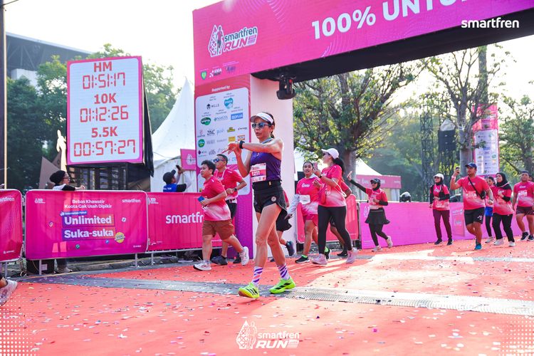 Race photo from Smartfren Run 2025 