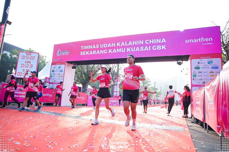 Race photo from Smartfren Run 2025 