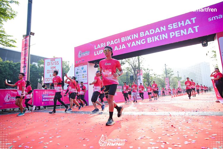 Race photo from Smartfren Run 2025 