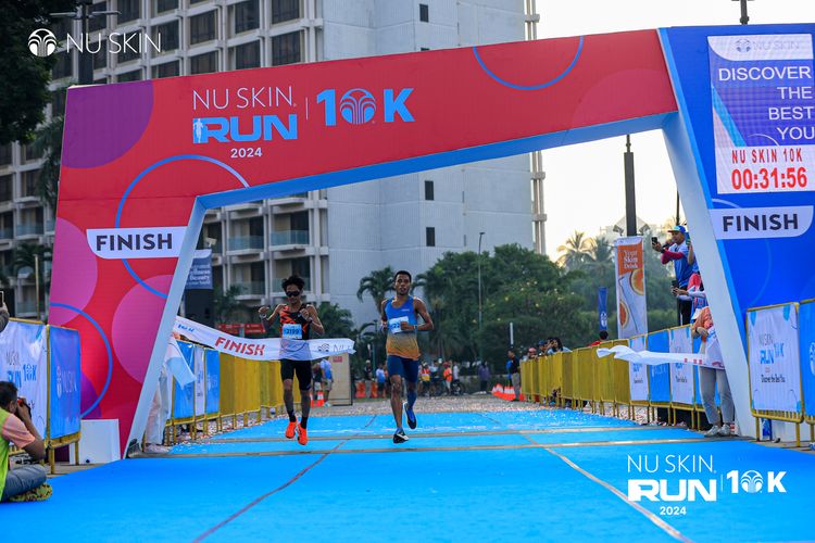 Race photo from Nu Skin Run 10K