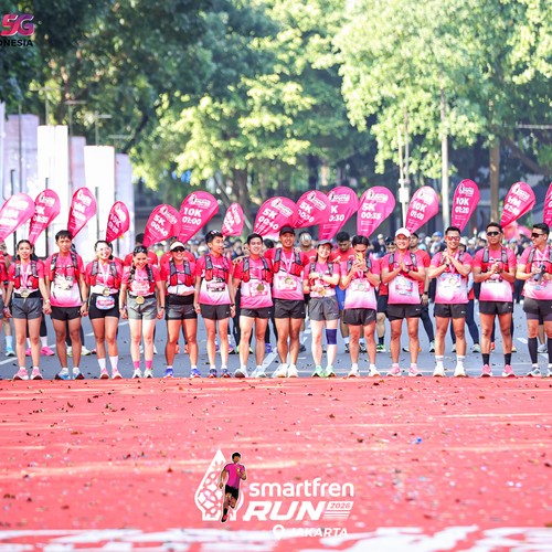 Race photo from SMARTFREN RUN 2026