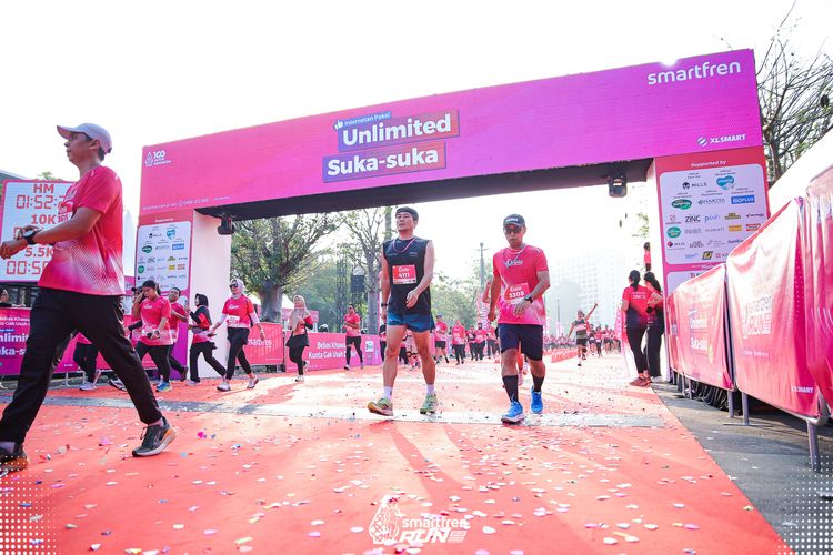 Race photo from Smartfren Run 2025 