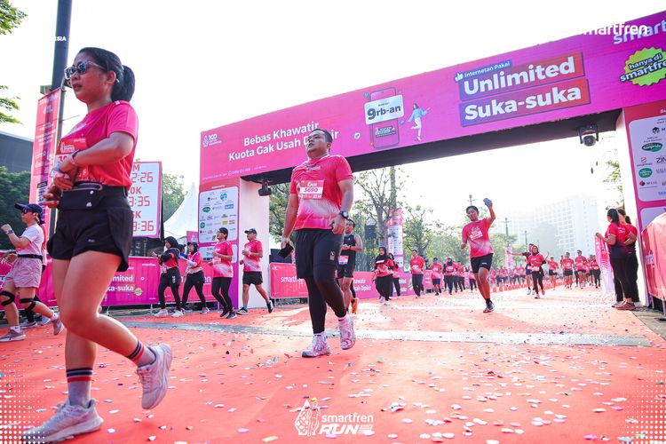 Race photo from Smartfren Run 2025 