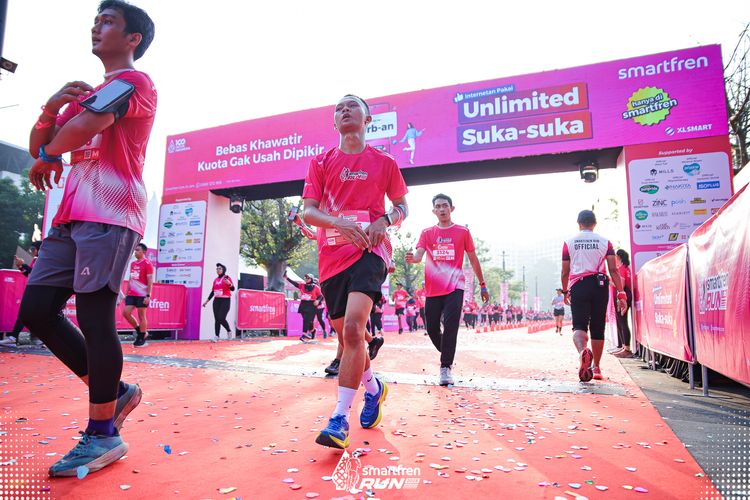Race photo from Smartfren Run 2025 