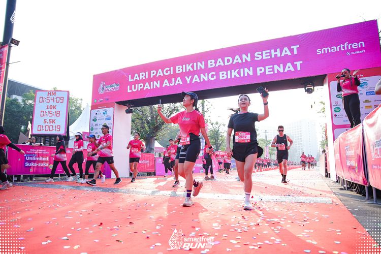 Race photo from Smartfren Run 2025 