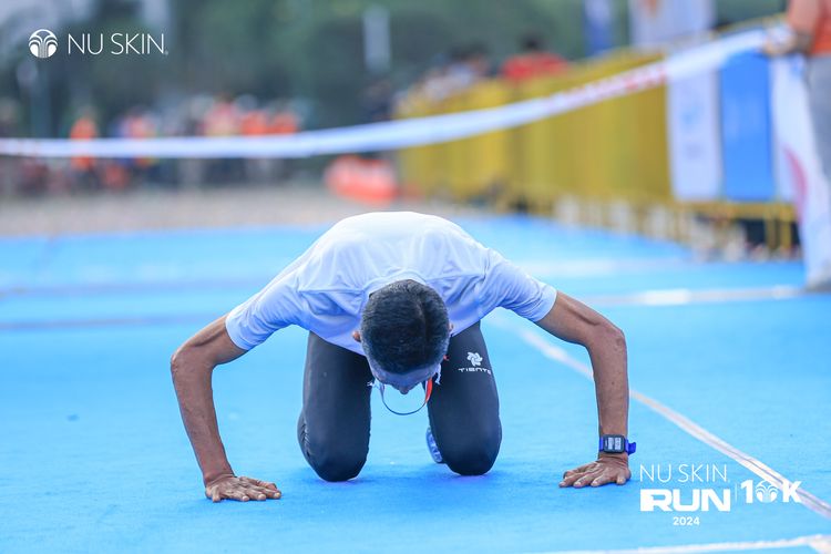 Race photo from Nu Skin Run 10K