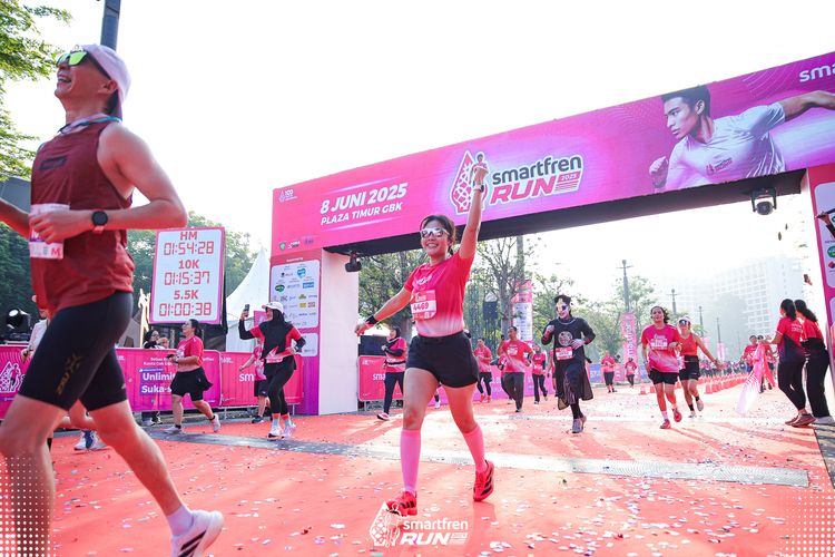 Race photo from Smartfren Run 2025 