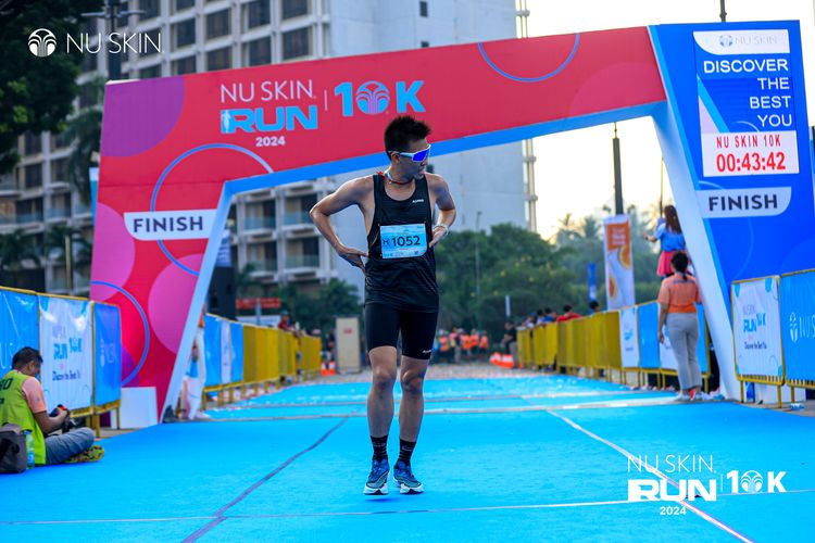 Race photo from Nu Skin Run 10K