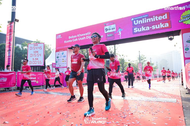 Race photo from Smartfren Run 2025 