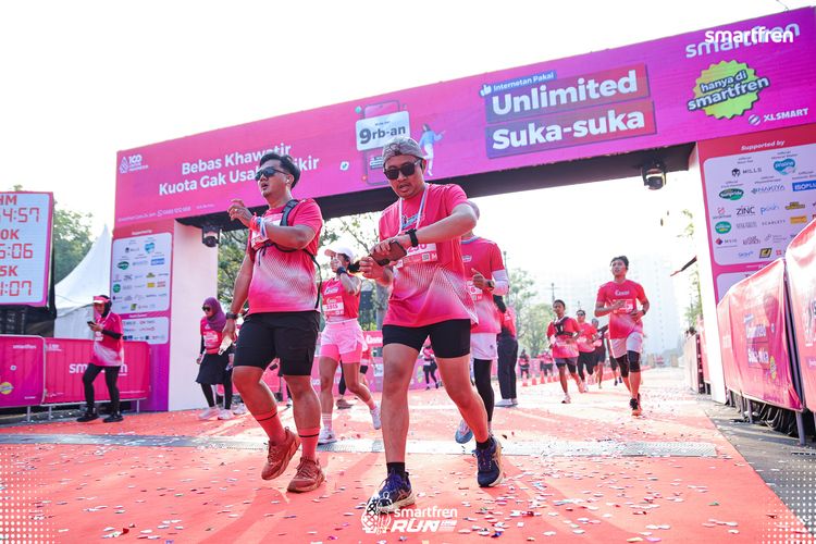 Race photo from Smartfren Run 2025 