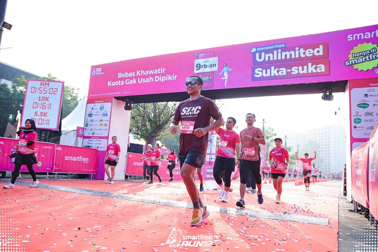 Race photo from Smartfren Run 2025 