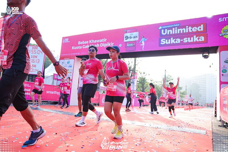 Race photo from Smartfren Run 2025 