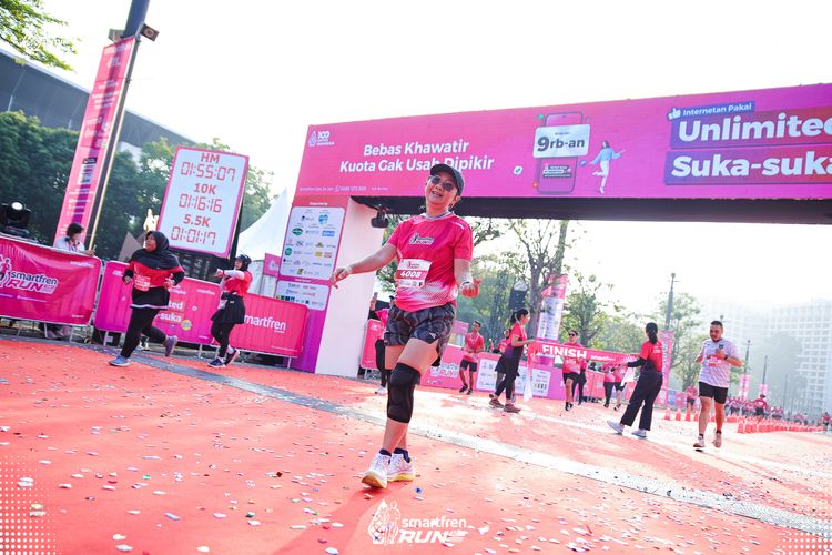 Race photo from Smartfren Run 2025 