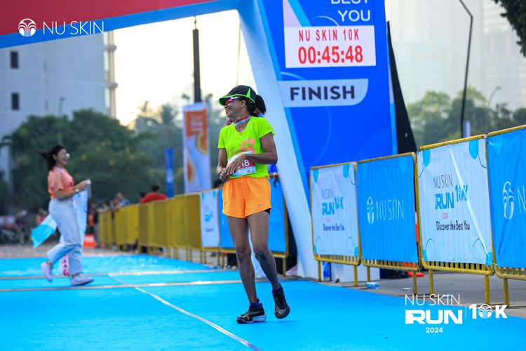 Race photo from Nu Skin Run 10K