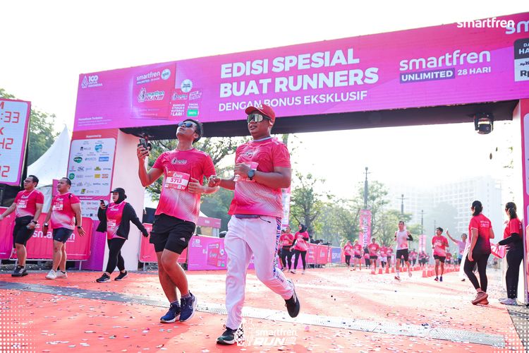 Race photo from Smartfren Run 2025 